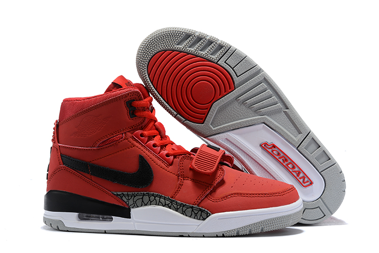 Air Jordan Legacy Red Black White Shoes