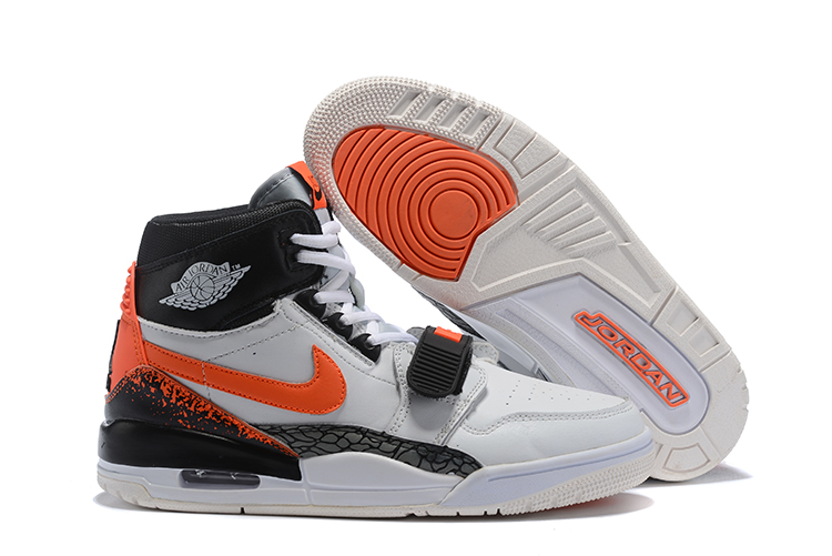 Air Jordan Legacy White Orange Black Shoes