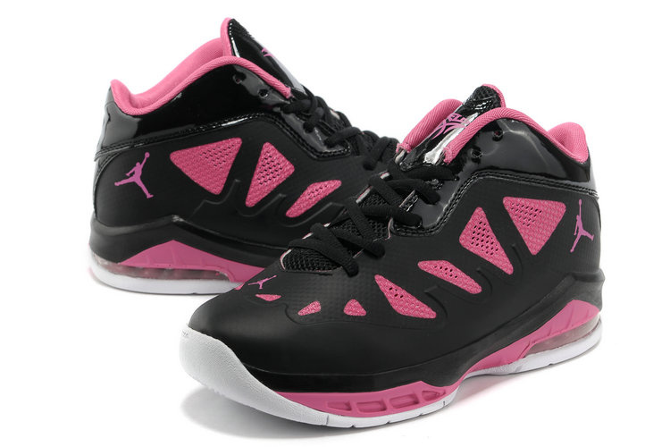 Air Jordan Melo 8 Black Pink White Shoes For Women - Click Image to Close