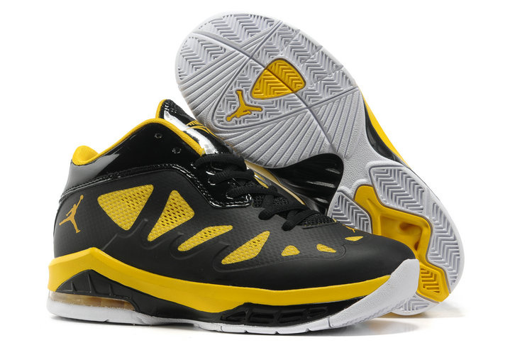Air Jordan Melo 8 Black Yellow White Shoes For Women - Click Image to Close