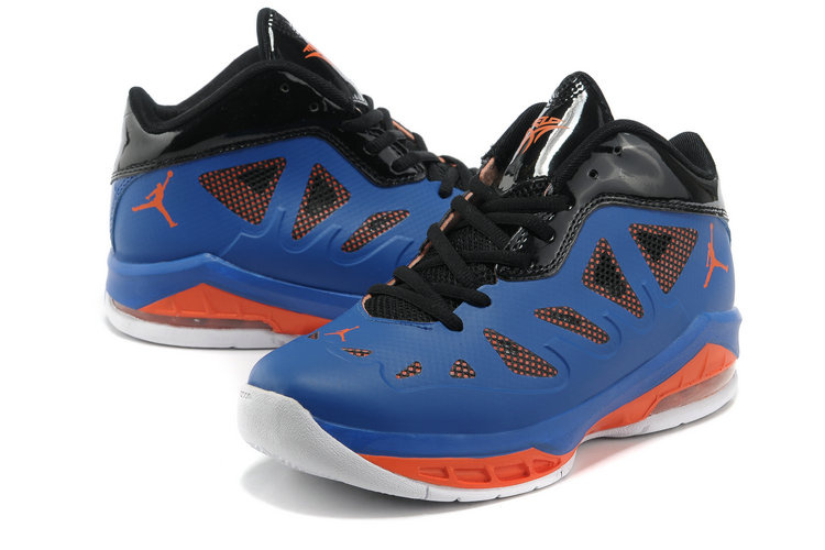 Air Jordan Melo 8 Blue Black Orange Whitte Shoes For Women - Click Image to Close