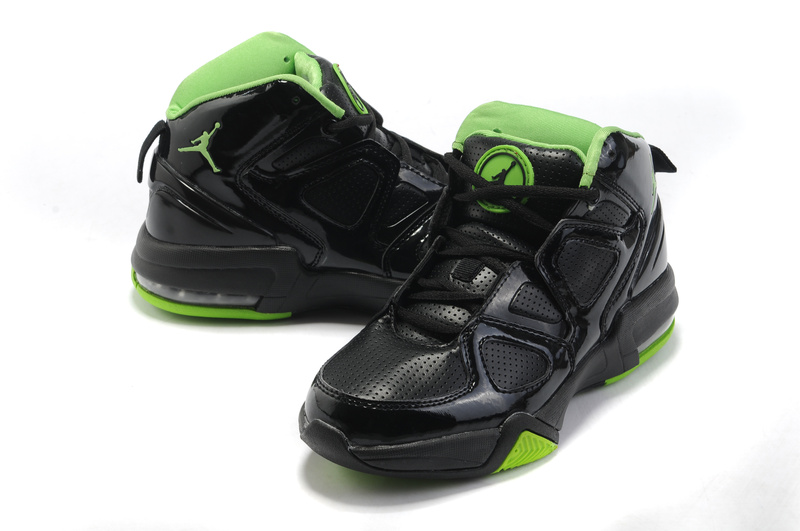 Cheap Air Jordan Old School II Shoes Black Green - Click Image to Close