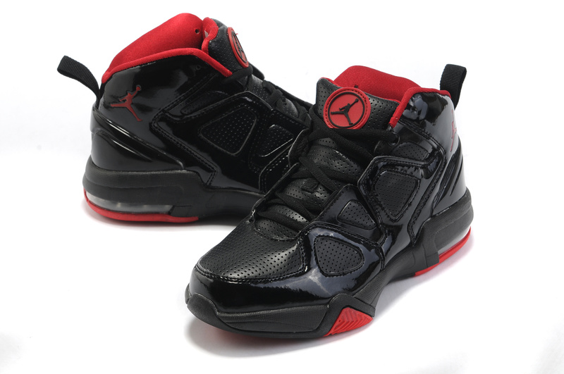 Comfortable Air Jordan Old School II Shoes Black Red - Click Image to Close