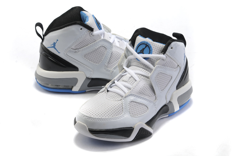 Air Jordan Old School II Shoes White Black Blue On Discount Sale - Click Image to Close