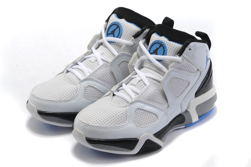 Air Jordan Old School II Shoes White Black Blue On Discount Sale - Click Image to Close