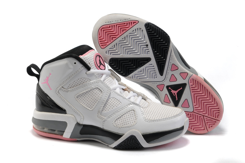 Air Jordan Old School II Shoes White Black Pink