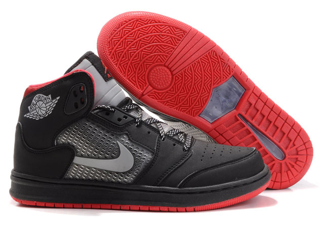 Real Air Jordan Prime 5 Black Red - Click Image to Close