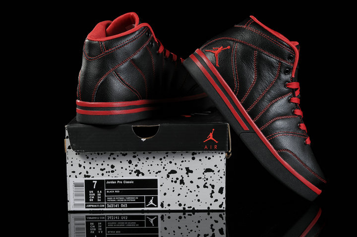 Air Jordan Pro Classic Black Red For Women