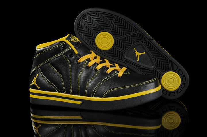 Air Jordan Pro Classic Black Yellow For Women - Click Image to Close
