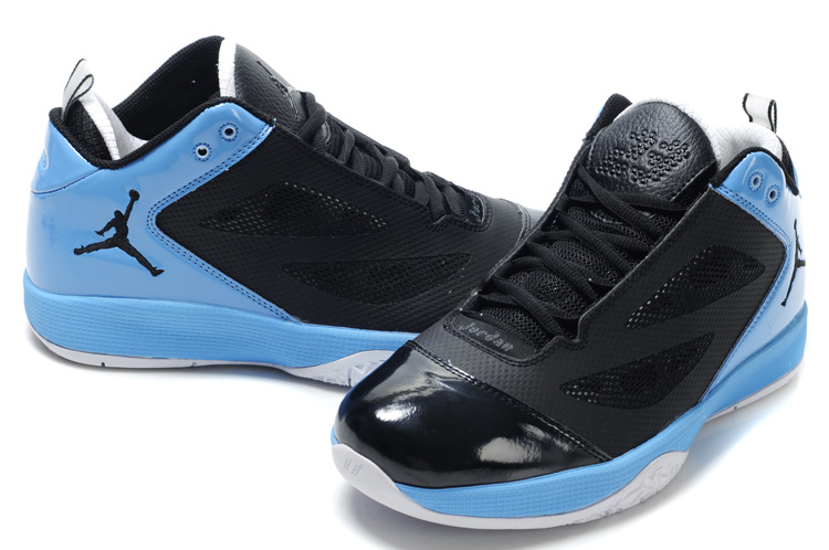 Air Jordan Quick Fuse Shoes Black Blue - Click Image to Close