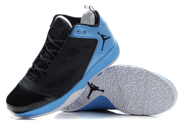 Air Jordan Quick Fuse Shoes Black Blue - Click Image to Close