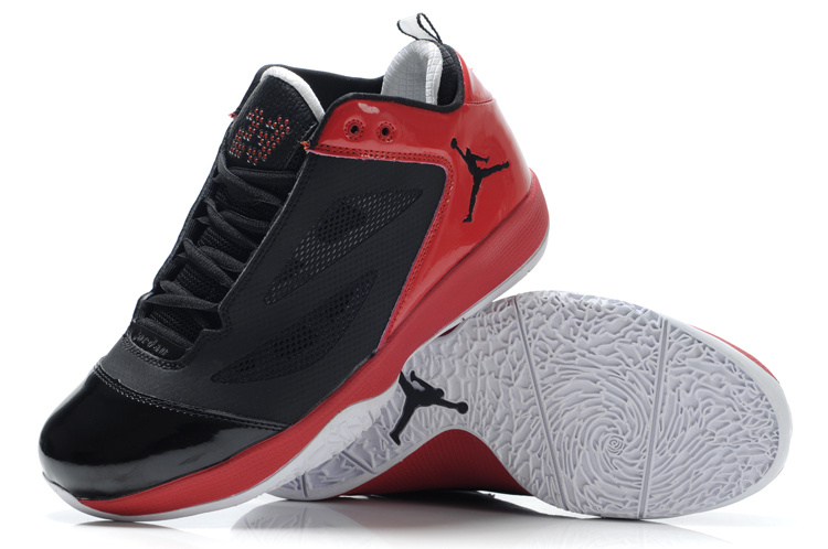 Air Jordan Quick Fuse Shoes Black Red - Click Image to Close