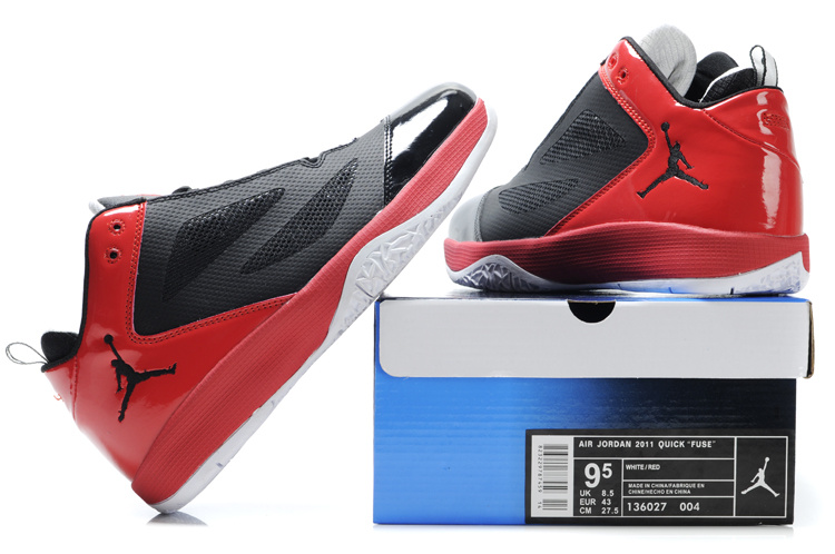 Air Jordan Quick Fuse Shoes Black Red