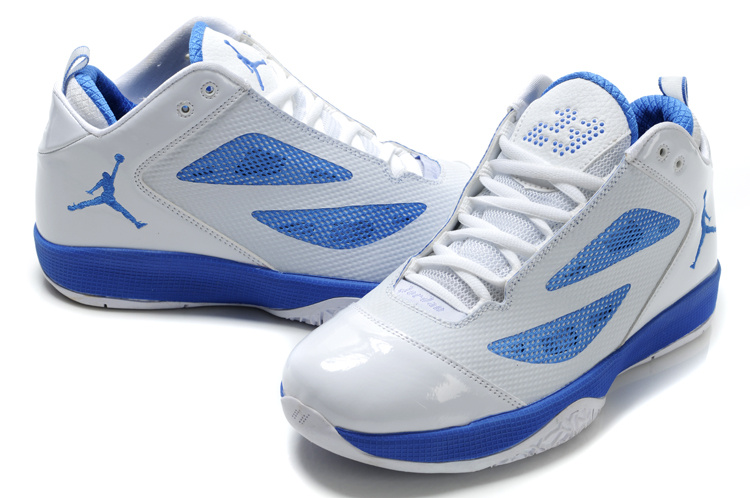 Air Jordan Quick Fuse Shoes White Blue - Click Image to Close