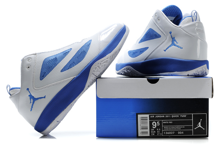 Air Jordan Quick Fuse Shoes White Blue