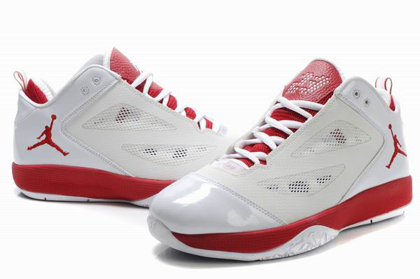 Air Jordan Quick Fuse Shoes White Red - Click Image to Close