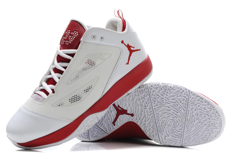 Air Jordan Quick Fuse Shoes White Red - Click Image to Close