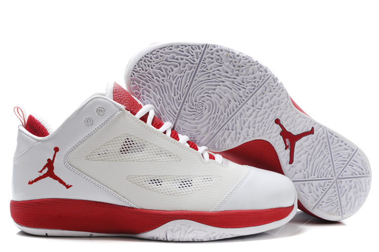 Air Jordan Quick Fuse Shoes White Red - Click Image to Close