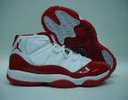 Air Jordan Retro 11 White Red - Click Image to Close