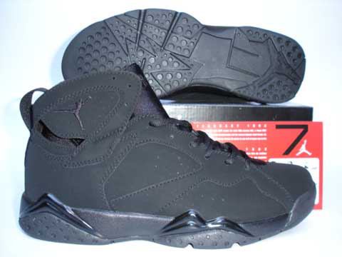 Air Jordan Retro 7 Dark Black Shoes On Promotion Sale - Click Image to Close