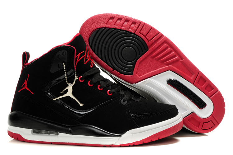 2012 Air Jordan SC2 Black Dark Black White Red - Click Image to Close