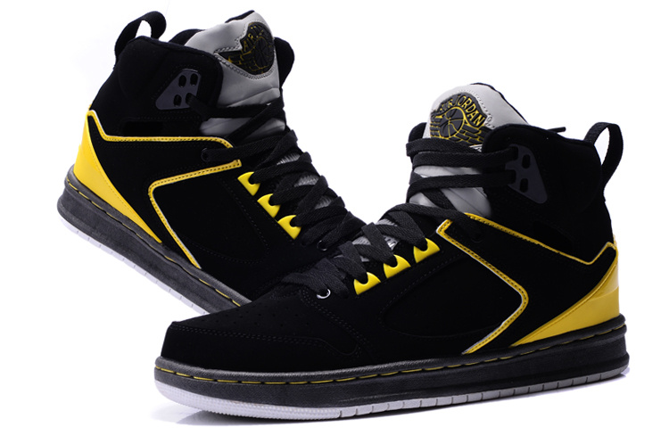 Air Jordan Sixty Club Black Yellow Shoes