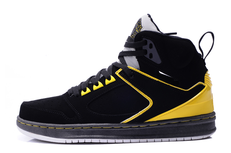 Air Jordan Sixty Club Black Yellow Shoes - Click Image to Close