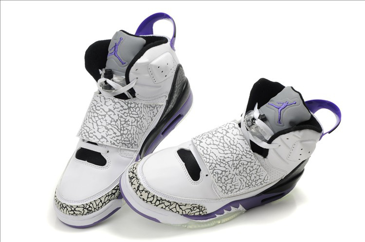 Air Jordan Son Of Mars White Black Purple - Click Image to Close