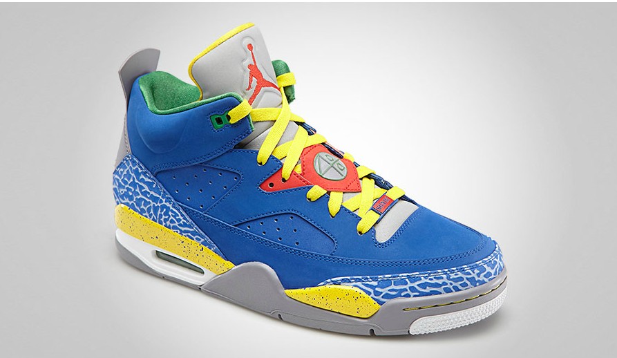 Air Jordan Spike Lee Blue Yellow Grey Shoes - Click Image to Close