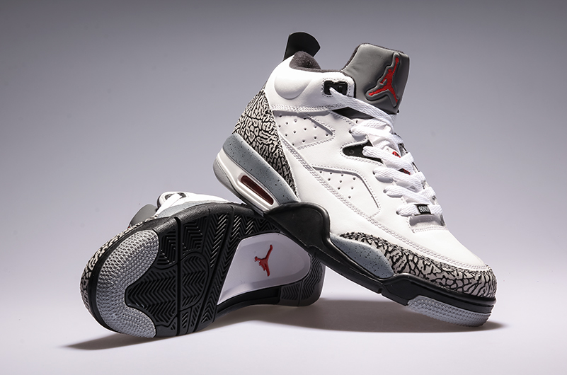 Air Jordan Spike Lee White Black Grey Shoes - Click Image to Close