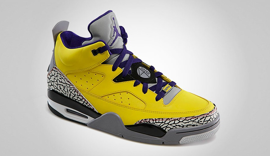 Air Jordan Spike Lee Yellow Grey Black Shoes - Click Image to Close