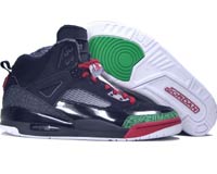 Authentic Air Jordan Spizike Black Varsity Red Classic Green Shoes - Click Image to Close