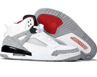 Authentic Air Jordan Spizike White Cement Black Shoes - Click Image to Close