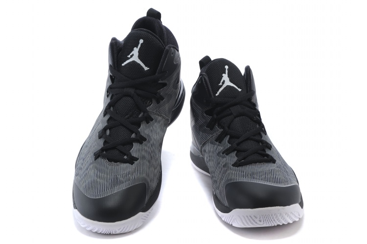 Air Jordan Super Fly 3 Griffin Black Grey Shoes - Click Image to Close