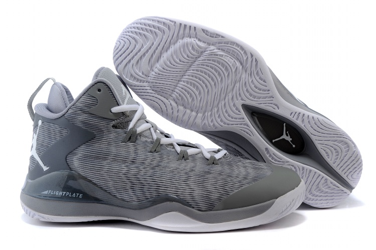Air Jordan Super Fly 3 Griffin Grey Shoes - Click Image to Close