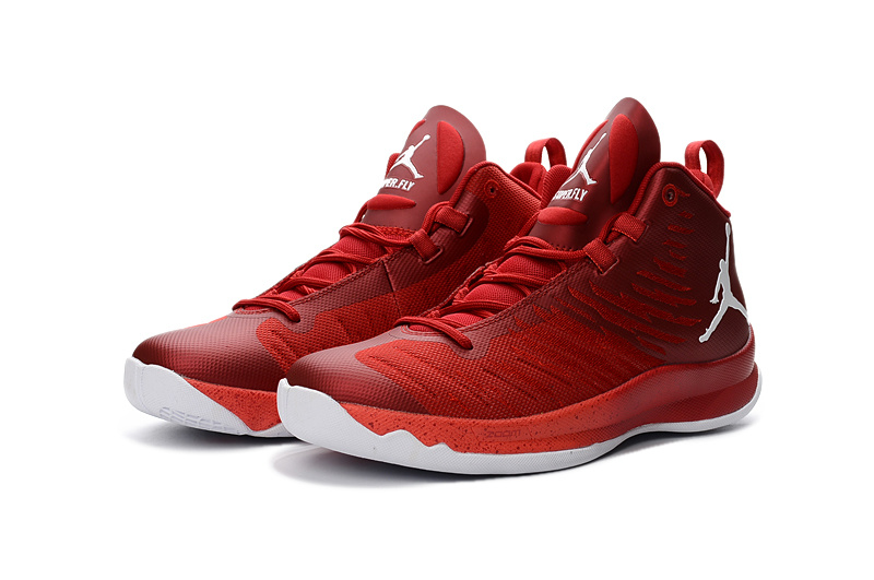 2016 Jordan Super Fly X Red White Basketball Shoes