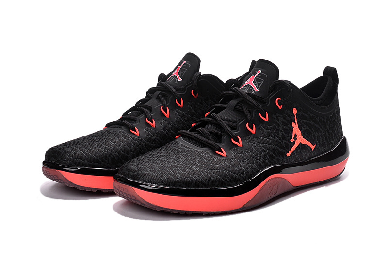 2016 Jordan Training Shoes 1 Low Black Red