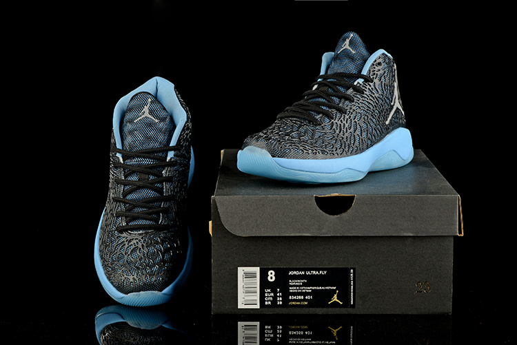 2016 Jordan Ultra.Fly Jimmy Black Blue Shoes