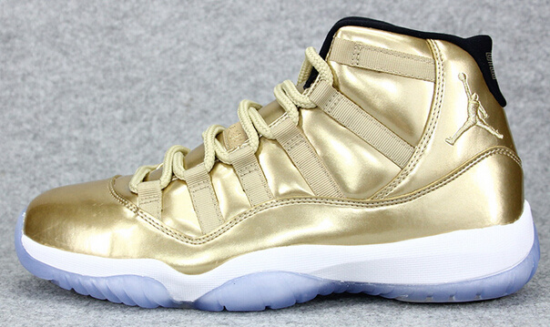 2015 All Gold White Air Jordan 11 Retro Shoes