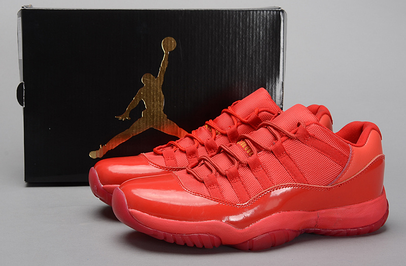 2015 Air Jordan 11 Retro All Red Shoes - Click Image to Close