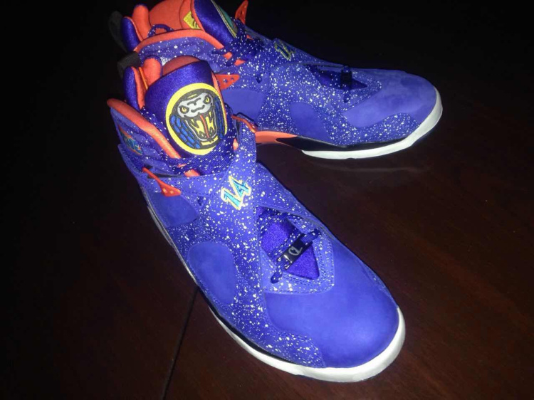 2015 Air Jordan 8 Retro Doernbecher Blue Red - Click Image to Close