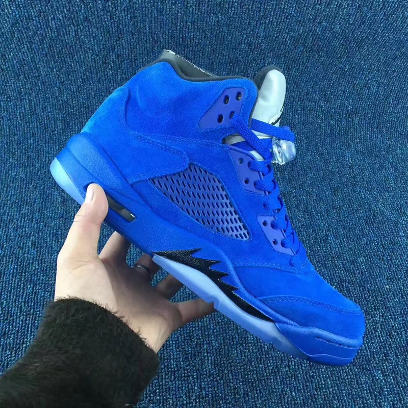 2017 Air Jordan 5 Sapphire Blue Shoes