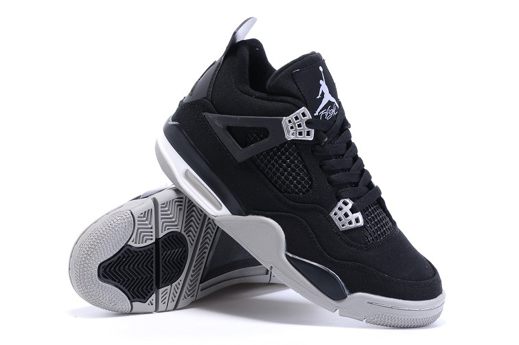 2015 Eminem x Carhartt x Air Jordan 4 Black White Shoes - Click Image to Close