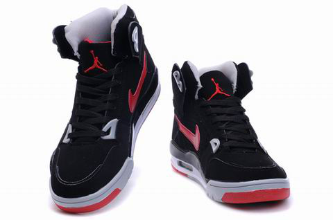 High Heel Air Jordan 4 Black Red Grey Shoes - Click Image to Close