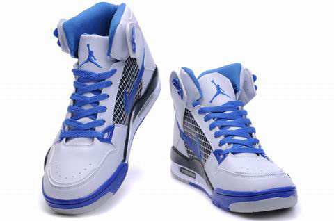 High Heel Air Jordan 4 White Blue Grey Shoes