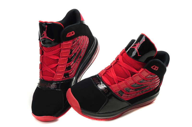 Air Jordan Big Ups Black Red - Click Image to Close