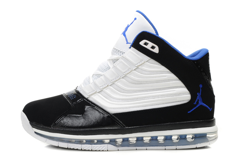 Air Jordan Big Ups Black White Blue - Click Image to Close