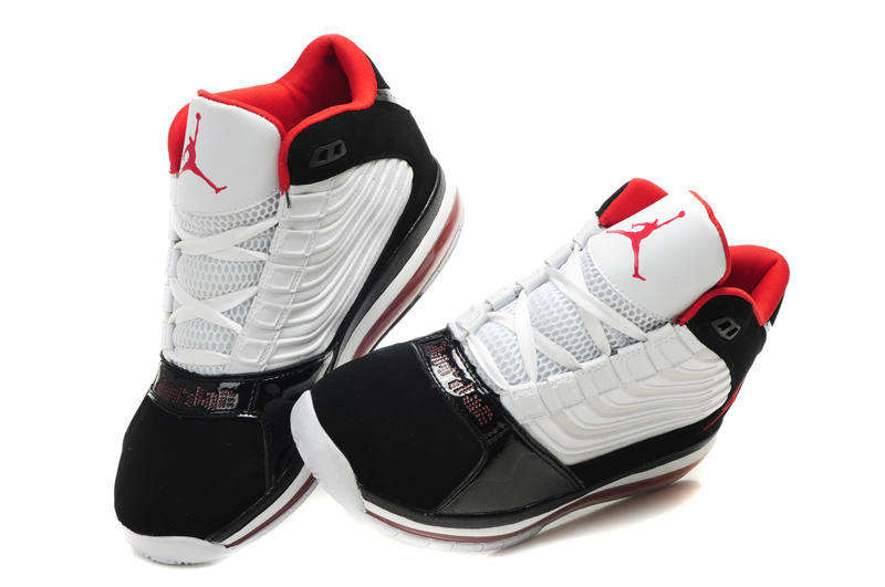 Air Jordan Big Ups Black White Red On Promotion Sale - Click Image to Close