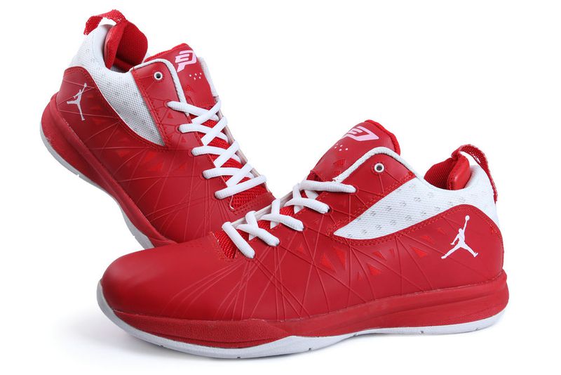 Jordan CP3 5 Red White Shoes - Click Image to Close