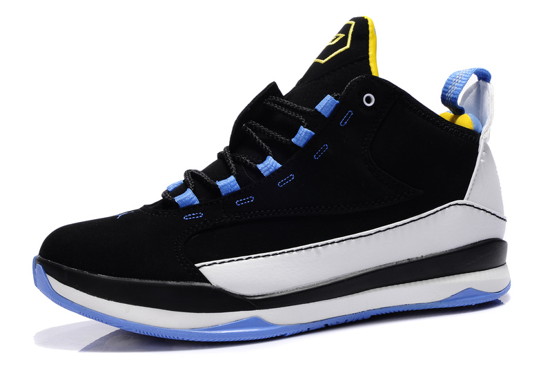 Jordan CP3 III Black White Blue For Women - Click Image to Close